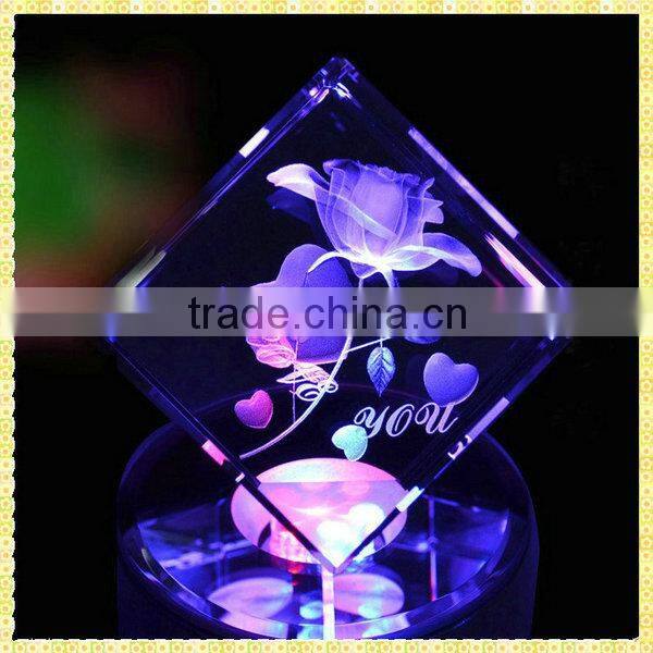 Personalized 3D Laser Engraving Crystal For Business Souvenir Gifts