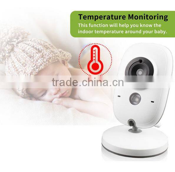VB603 Baby Monitoring 3.2 Inch 2.4g Infant Babies Monitor Wireless Baby Caretakers Two-Ways Intercom Infrared Night Vision
