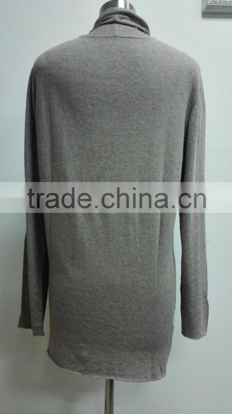 16WAYI01 woman 100%bamboo fiber knitted cardigan