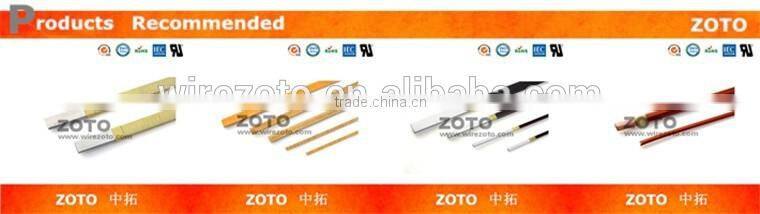 Enameled & fiberglass wrapped flat electrical wire