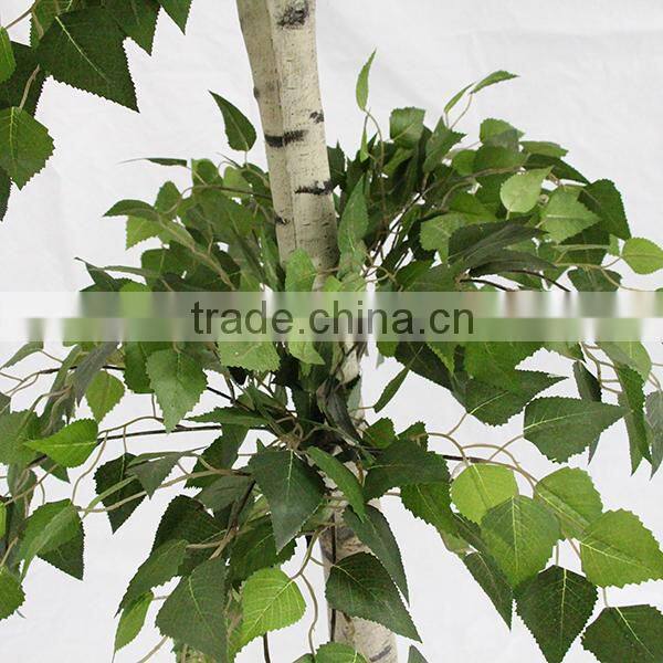 making artificial decorative white birch trees plastic trunk