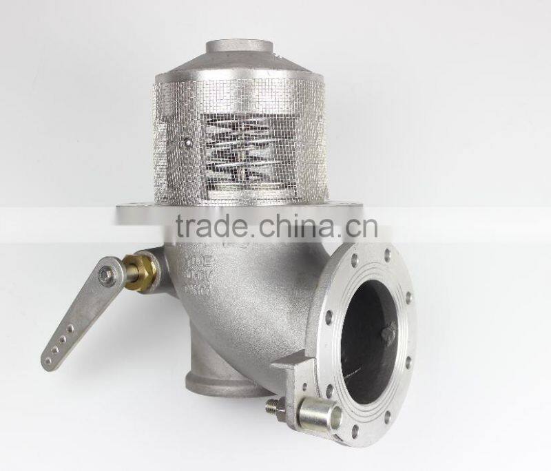 oil tank aluminum manual emergency bottom valve