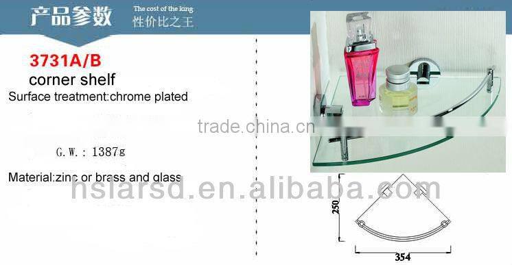 glass conner shelf,bathroom shampoo rack