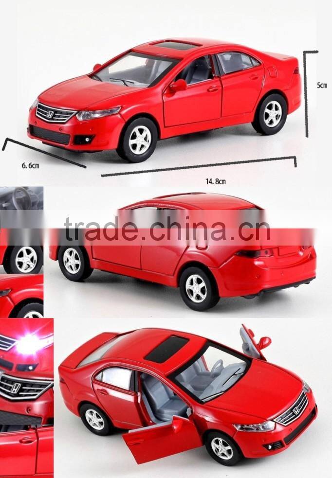 1:32 Pull Back Die Cast Metal Car With Light And Music