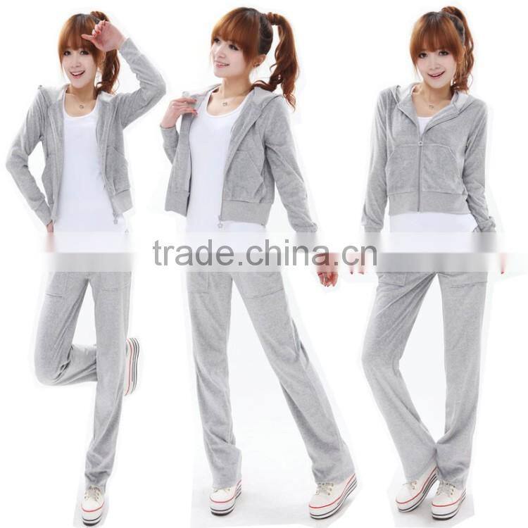 Composite Stretchy Fabric Windproof Full Zip Wind Jacket +pant sports suit