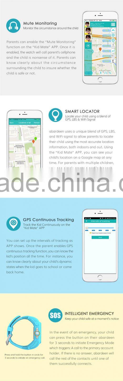 2016 Kingrole gps kids bracelet smart watch