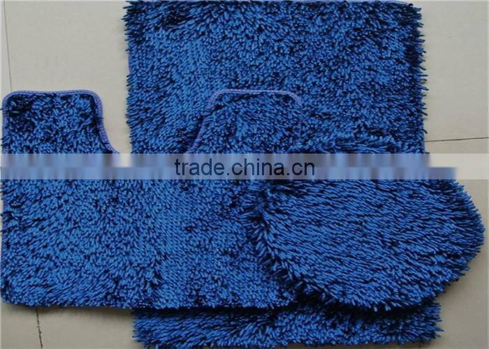 noodle shiny chenille non slip bathroom floor mat