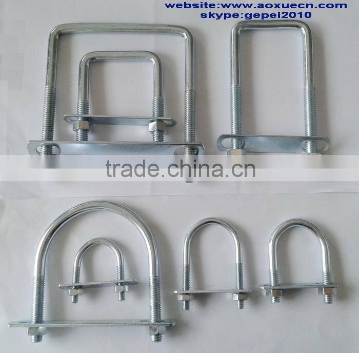 Fastener u bolts, square u bolt