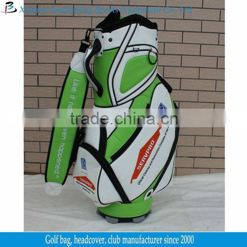 Stand PU Leather Waterproof Golf Bag