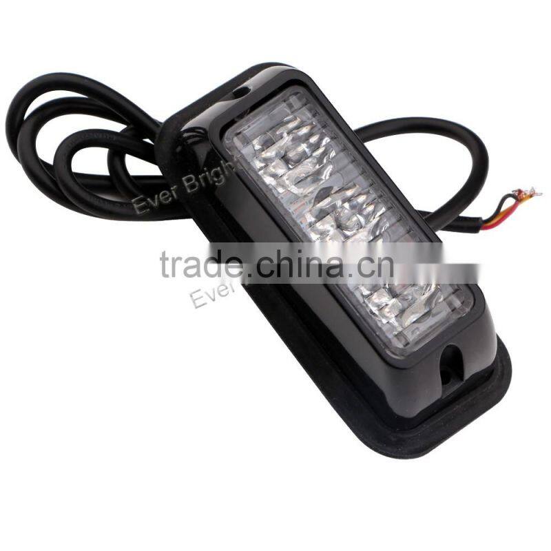 High powe 3W Auto LED warning amber strobe light super bright strobe light car