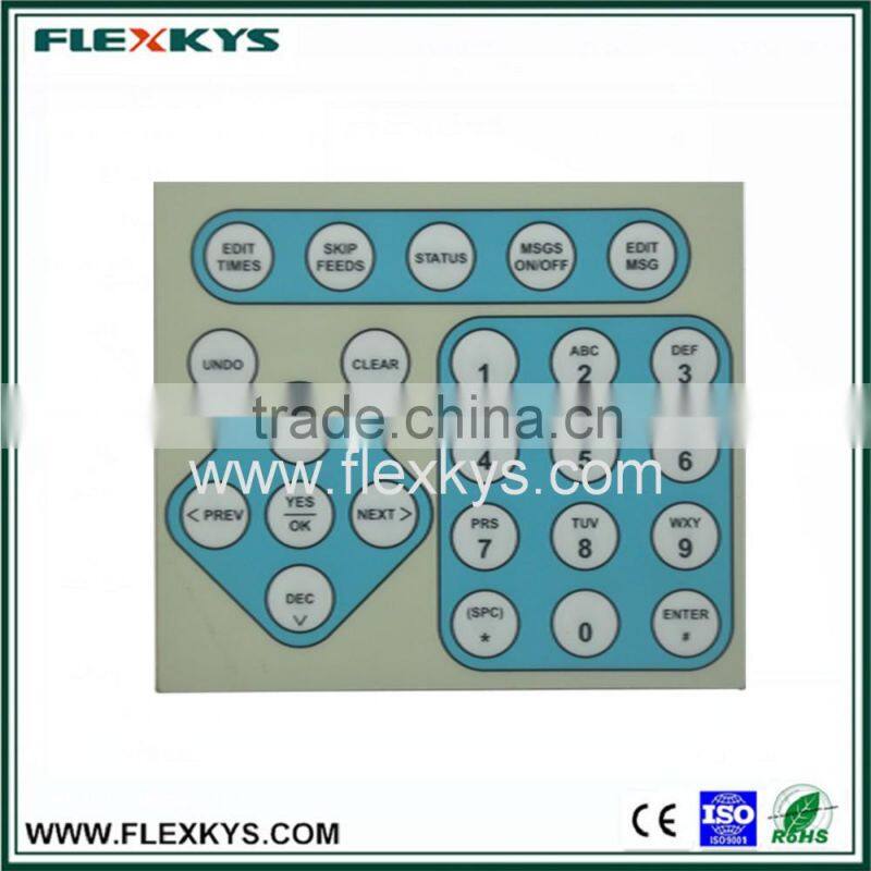 High power membrane switch with backlit