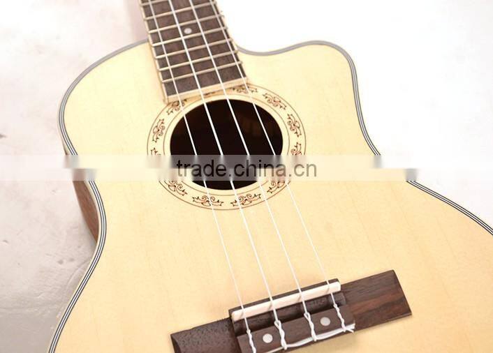 China 26 inch cutaway good quality cheap wholesale wooden ukulele(UK210-26C)