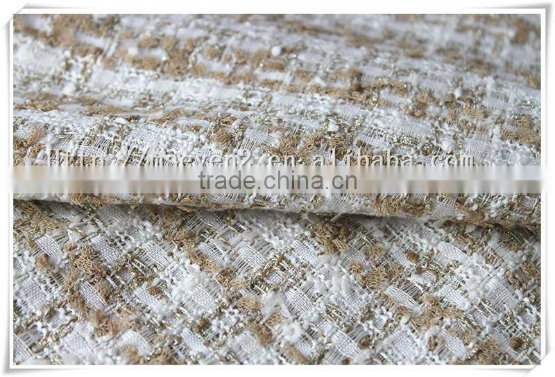 Wholesale Polyester wool tweed sherwani fabric for winter garment