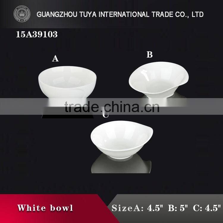 New style decorative design white bowl new design porcelain white bowl