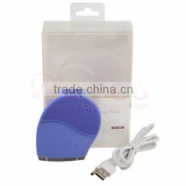 CE ROHS Silicone Facial Cleansing Brush electric face scrubber sonic facial brush head As Seen on TV