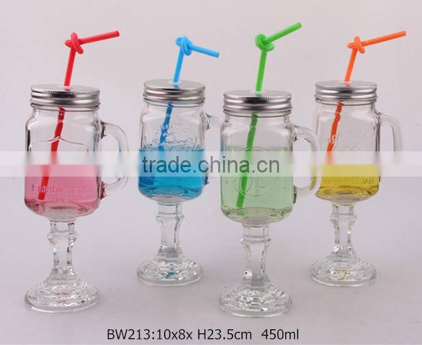 glass mason jar with lid