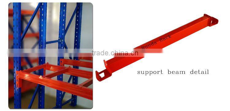 upright beam of steel pallet rack