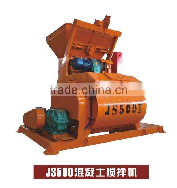 concrete mixer,twin-shaft concrete mixer with screw mixing blades