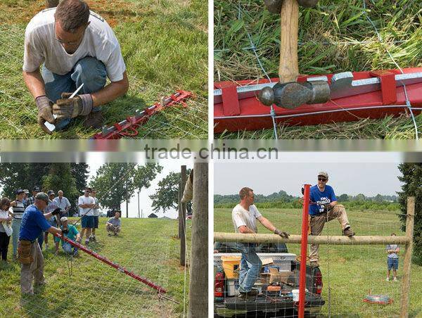 Electric fence Stretcher bar for wire fencing