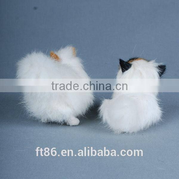 Driving a tricycle cat Plush Christmas decoration animal model Hunting bait