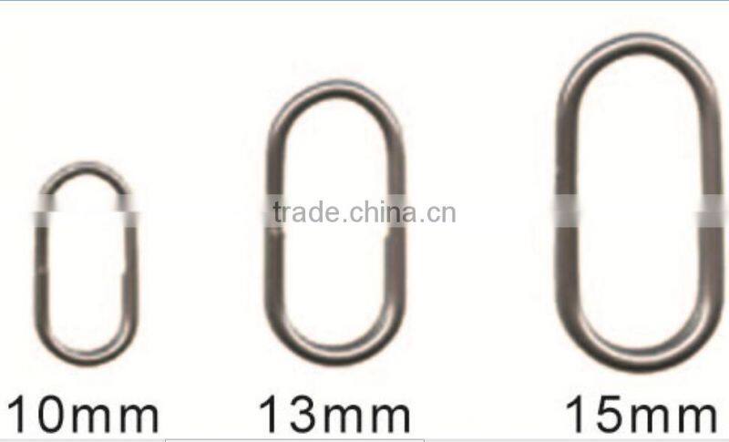 High quality wholesale brass fishing oval split ring