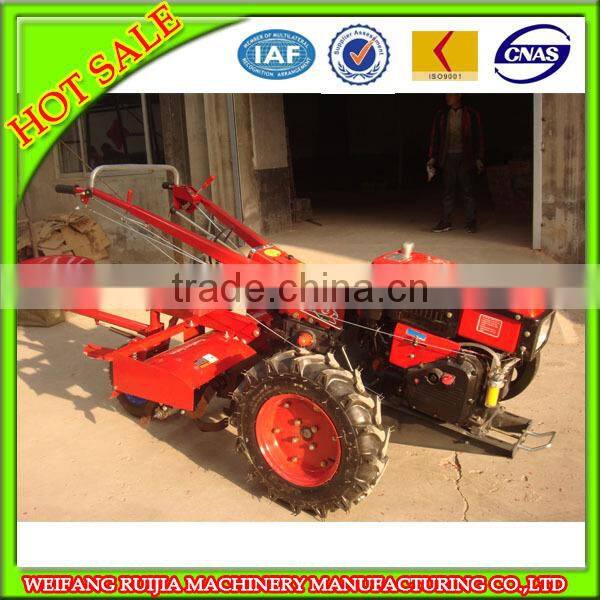 ShanDong factory price power tiller,Model 12 /15HP mini tractor,implement for walking tractor
