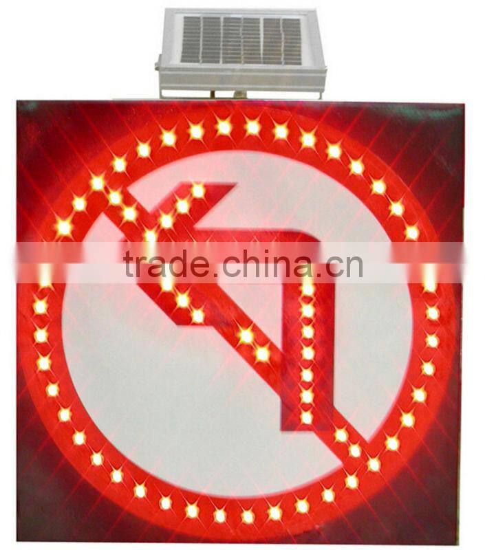 LED new energy control vehicle height solar traffic sign