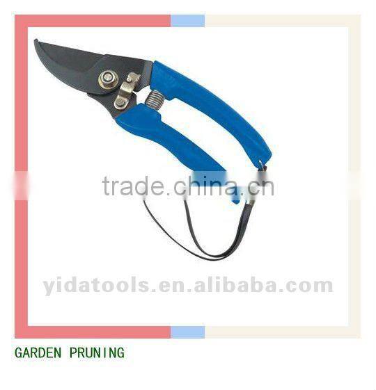 8" stainless steel bypass garden tree scissors