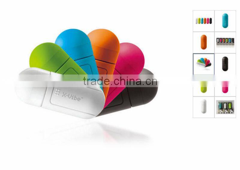 Colorful Portable Mini Vibration Speaker System Music Dock Magic Audio Amplifier for iphone iPod Touch MP3 MP4 player