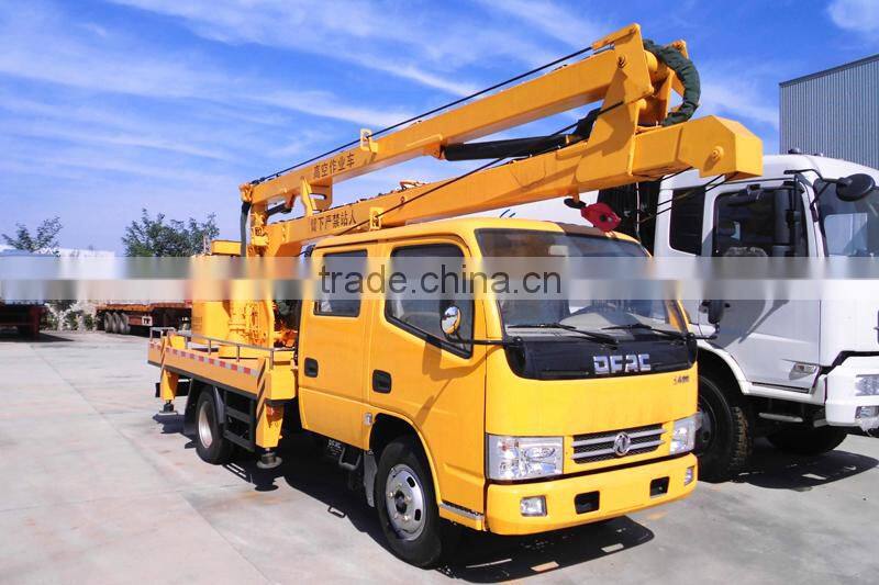 4x2 Dongfeng Double Cab Overhead Working Truck