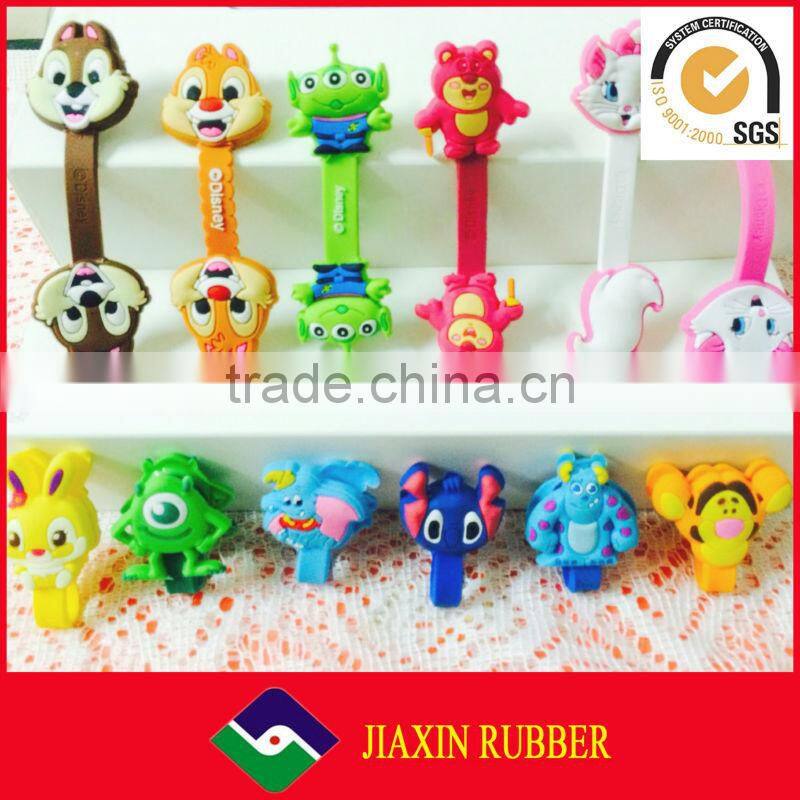 Wholesale china supplier promotion free sample silicone wire holder/cable winder