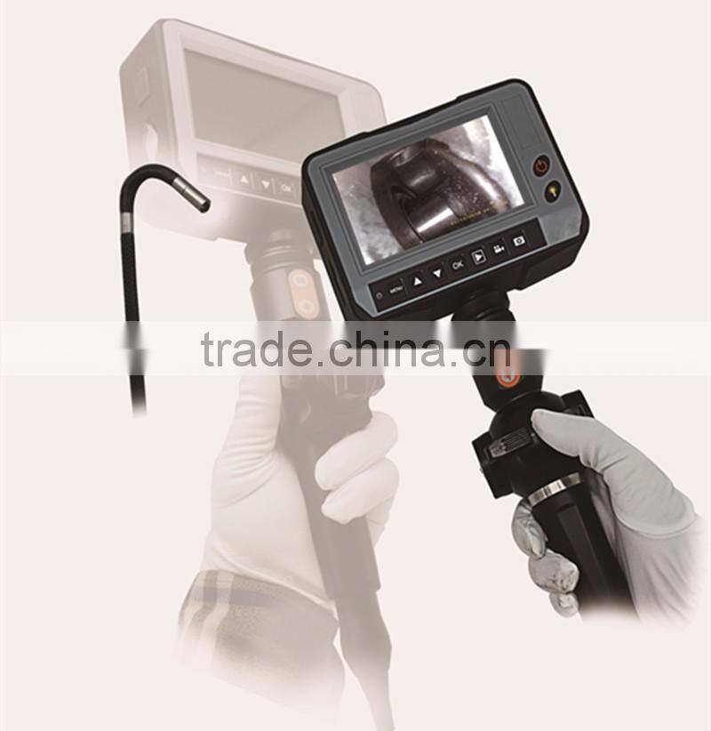 High quality car test tool inspection camera video borescope industrial endoscope with camera OD5.5mm 4ways articulation tip