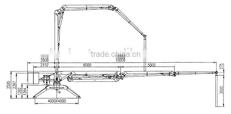 Placing Radius 32m 4 Arm Tower-type Concrete Spreader ,Concrete Placing Equipment ,Concrete Placing boom
