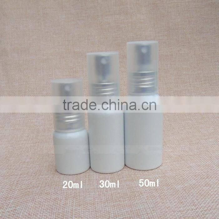 Wholesale 20ml-150ml white aluminun spray perfume bottle mist spray aluminum bottle for cosmetic packaging