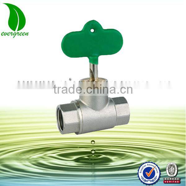 Brass ball valve with lock