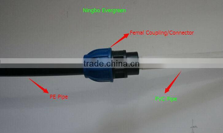 16mm-110mm pp compression fitting equal tee