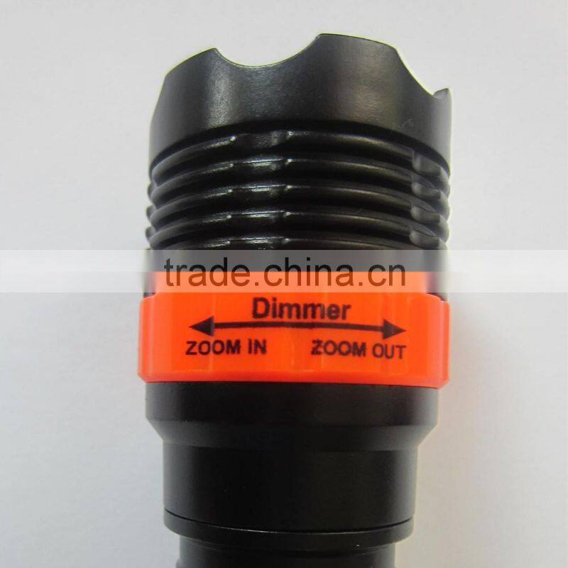 3 Modes Portable ABS Zoom LED Mini Flashlight Torch