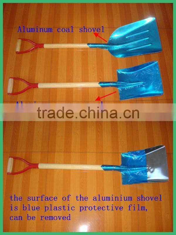 High quality aluminum shovel with wooden handle