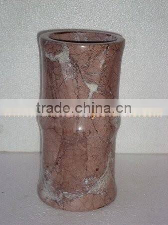 BEAUTIFUL MARINA PINK MARBLE FLOWER VASES