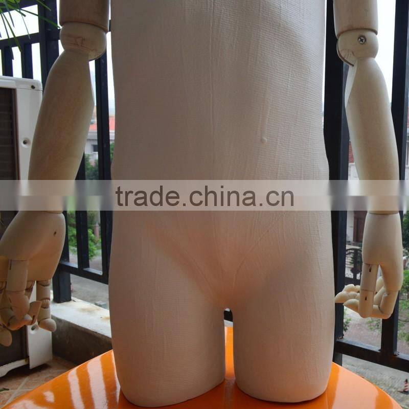 factory low price sale fiberglass OR fabric wrapped fabric torso kids mannequin with wood arm