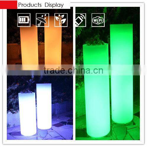 BSCI approval LED Flower pot/High quality Rgb LED planter/plastic decorative flower pots