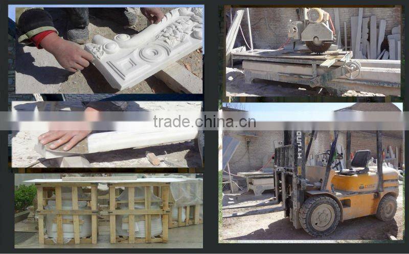 Hand Carving Square Red Marble Table