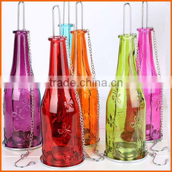 New design glass fashion different types of candle holders