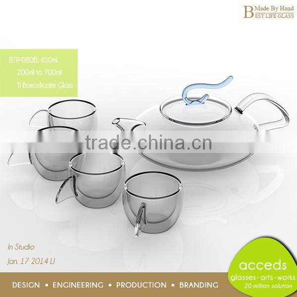 Heat Resistant Transparent Teapot for Sale