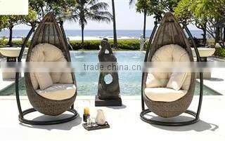 Outdoor furniture adult contemporary romantic hanging egg chair