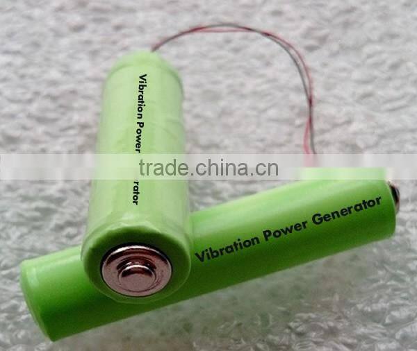 AA and AAA vibration power generator battery cell for remote control