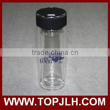 Wholesale double wall sublimation blank glass dring water bottle