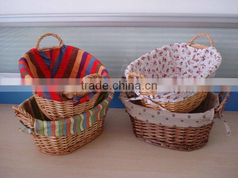 high quality hande made wicker bread basket