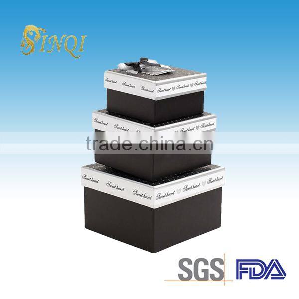 Square shaped Wedding dress packing boxes
