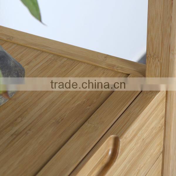Formal style bamboo chair with gloss